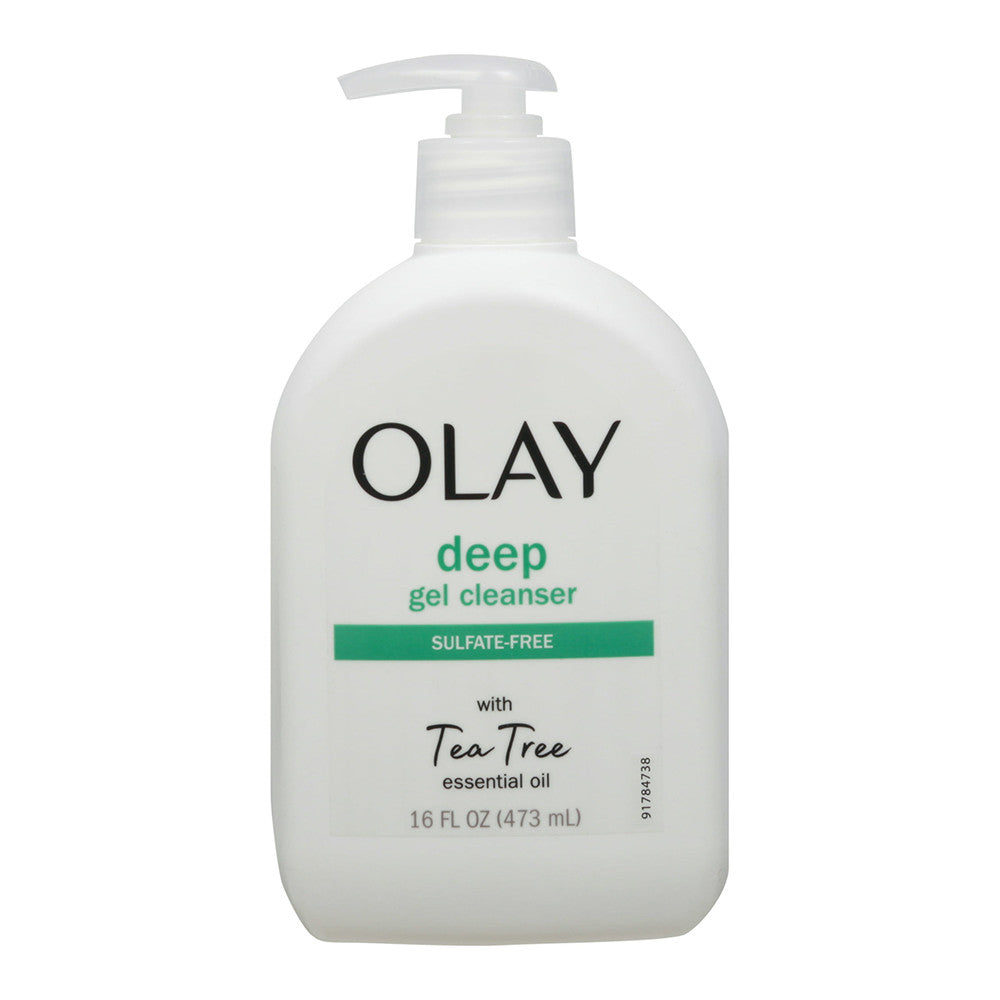 Olay Deep Gel Cleanser With Tea Tree Essential Oil, 16 Oz